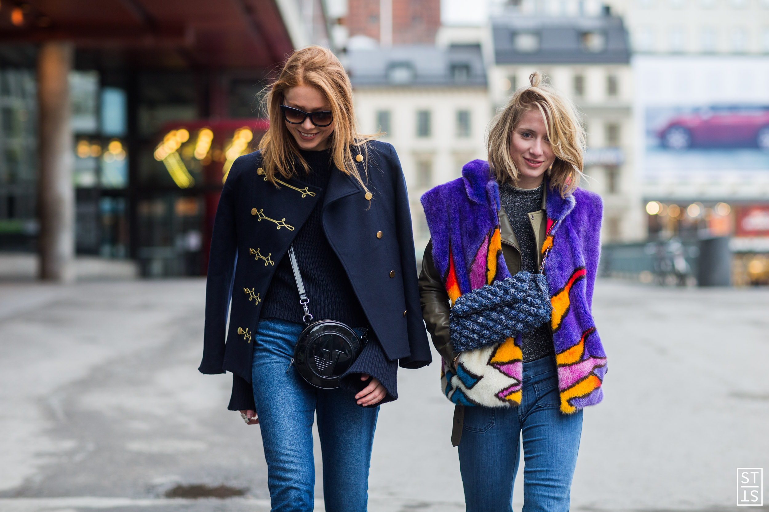 Photo: IMAXtree Street Style during Stockholm Fashion Week AW 16 Laura Tønder, Maria Just Jernov