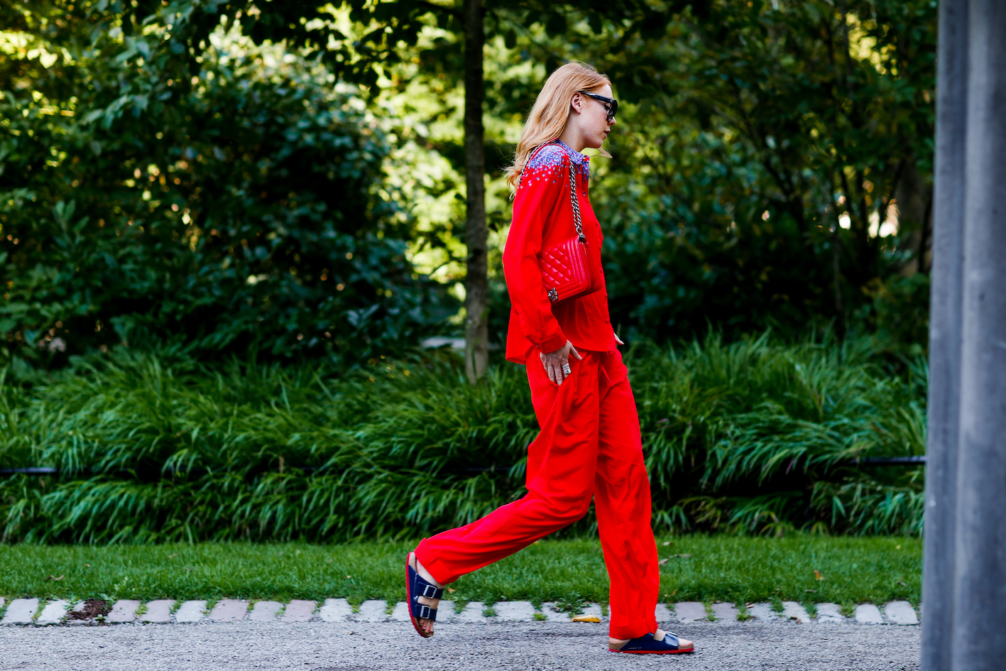 Street style, Maria Jernov arriving at Nhorm Spring Summer 2017 show held at Berns Hotel, in Stockholm, Sweden, on August 31st, 2016. Photo by Marie-Paola Bertrand-Hillion/ABACAPRESS.COM